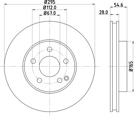 DON PCD10692 - Brake Disc autospares.lv