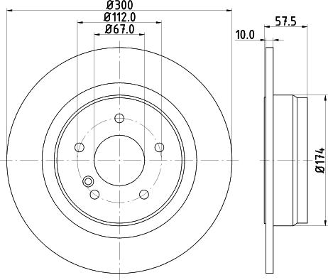 DON PCD10652 - Brake Disc autospares.lv