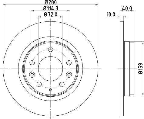 DON PCD10622 - Brake Disc autospares.lv