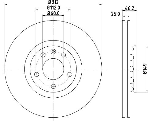 DON PCD10672 - Brake Disc autospares.lv