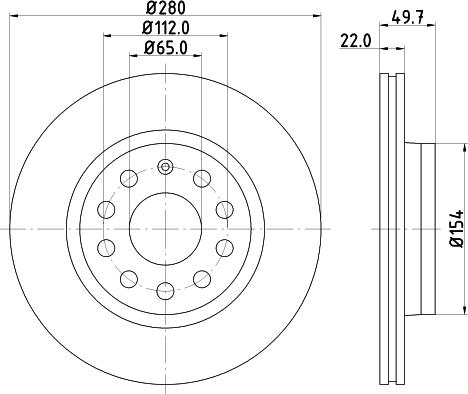 DON PCD10042 - Brake Disc autospares.lv