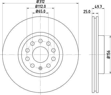 DON PCD10052 - Brake Disc autospares.lv