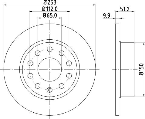 DON PCD10012 - Brake Disc autospares.lv