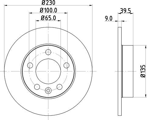 DON PCD10032 - Brake Disc autospares.lv