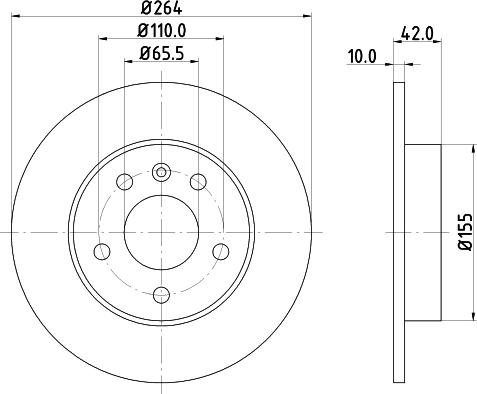 DON PCD10072 - Brake Disc autospares.lv