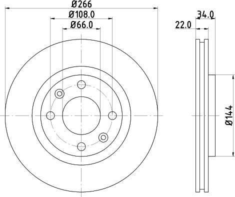 DON PCD10142 - Brake Disc autospares.lv