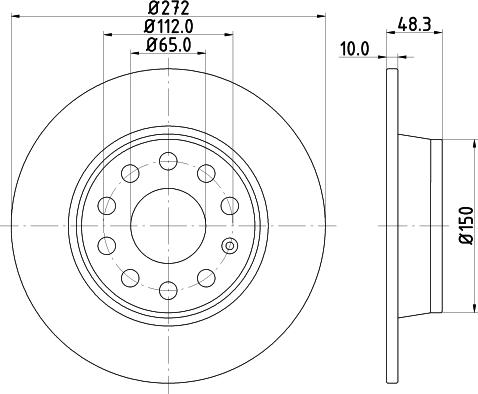 DON PCD10162 - Brake Disc autospares.lv