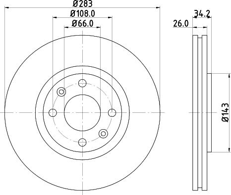 DON PCD10112 - Brake Disc autospares.lv