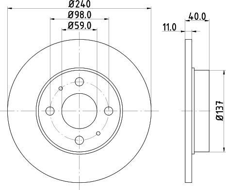 DON PCD10172 - Brake Disc autospares.lv