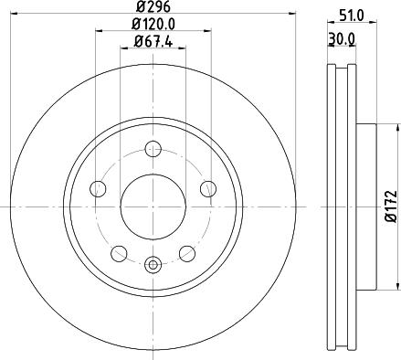 DON PCD10862 - Brake Disc autospares.lv