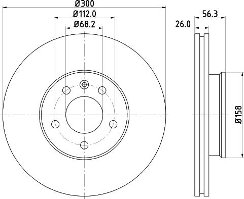 DON PCD10802 - Brake Disc autospares.lv