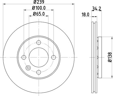 DON PCD10352 - Brake Disc autospares.lv