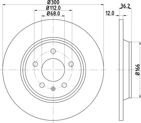 DON PCD10332 - Brake Disc autospares.lv