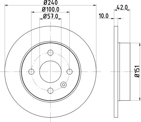 DON PCD10262 - Brake Disc autospares.lv