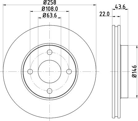 DON PCD10202 - Brake Disc autospares.lv