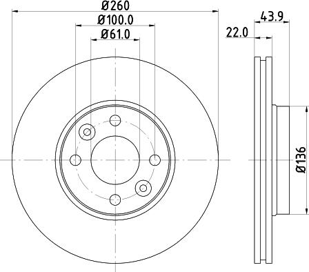 DON PCD10212 - Brake Disc autospares.lv