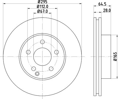 DON PCD10222 - Brake Disc autospares.lv