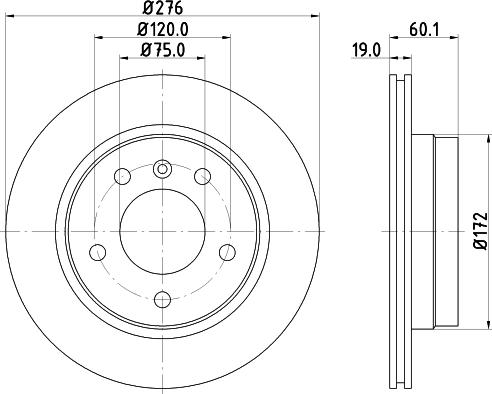 DON PCD10752 - Brake Disc autospares.lv