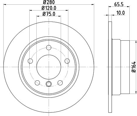 DON PCD10762 - Brake Disc autospares.lv