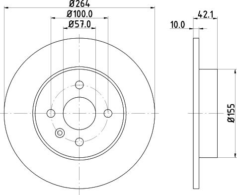 DON PCD10782 - Brake Disc autospares.lv