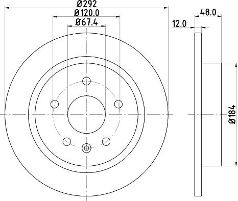 DON PCD11902 - Brake Disc autospares.lv