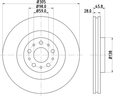 DON PCD11912 - Brake Disc autospares.lv