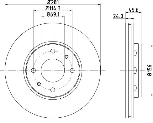 DON PCD11932 - Brake Disc autospares.lv