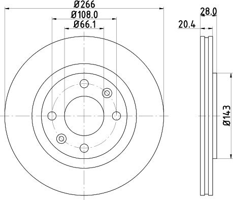 DON PCD11492 - Brake Disc autospares.lv