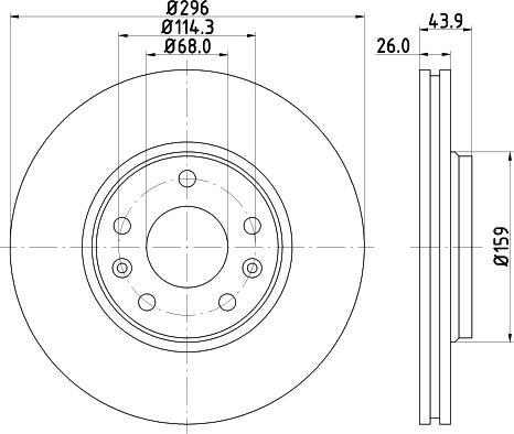 DON PCD11432 - Brake Disc autospares.lv