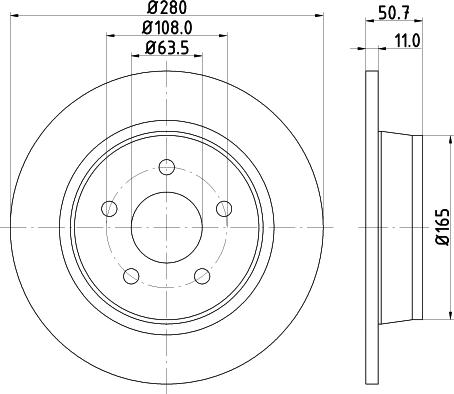 DON PCD11592 - Brake Disc autospares.lv