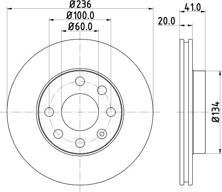 DON PCD11542 - Brake Disc autospares.lv