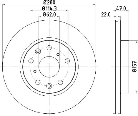 DON PCD11512 - Brake Disc autospares.lv