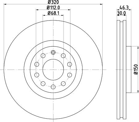 DON PCD11571 - Brake Disc autospares.lv