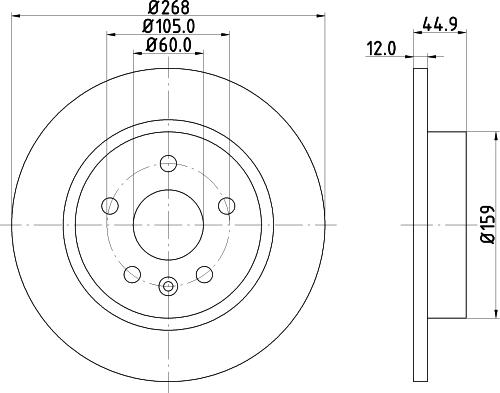 DON PCD11602 - Brake Disc autospares.lv