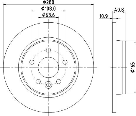 DON PCD11632 - Brake Disc autospares.lv