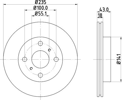 DON PCD11672 - Brake Disc autospares.lv