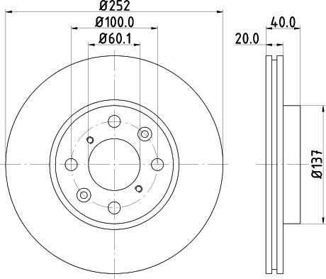 DON PCD11092 - Brake Disc autospares.lv