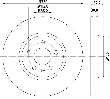 DON PCD11021 - Brake Disc autospares.lv