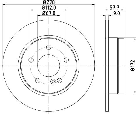 DON PCD11102 - Brake Disc autospares.lv