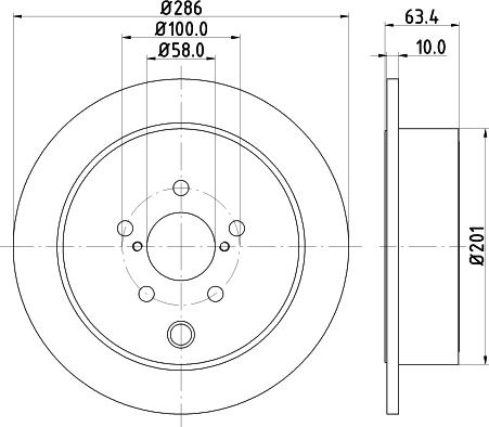 DON PCD11172 - Brake Disc autospares.lv