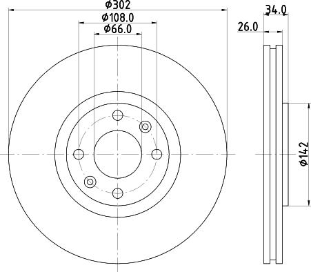 DON PCD11842 - Brake Disc autospares.lv