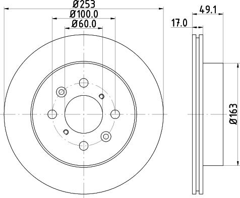 DON PCD11312 - Brake Disc autospares.lv