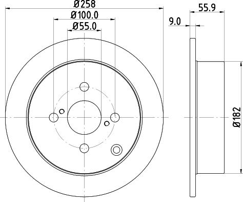 DON PCD11382 - Brake Disc autospares.lv