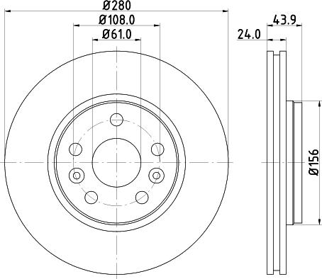 DON PCD11222 - Brake Disc autospares.lv