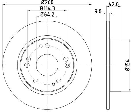 DON PCD11272 - Brake Disc autospares.lv