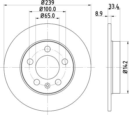 DON PCD11712 - Brake Disc autospares.lv