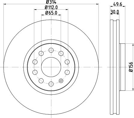 DON PCD11732 - Brake Disc autospares.lv