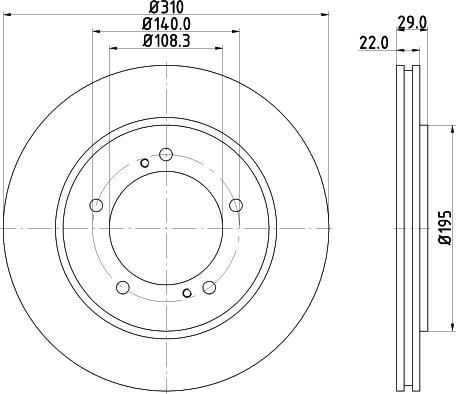 DON PCD18952 - Brake Disc autospares.lv