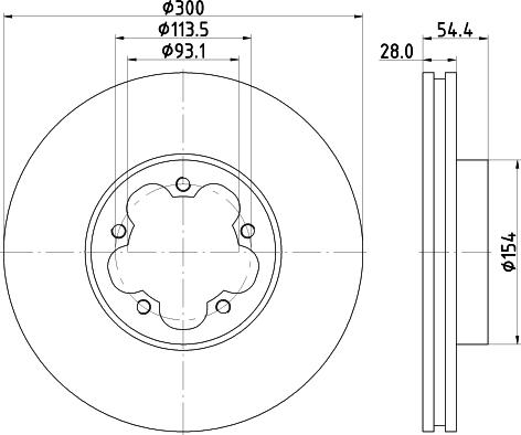 DON PCD18902 - Brake Disc autospares.lv