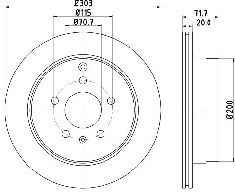 DON PCD18922 - Brake Disc autospares.lv